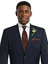 Alt View 3 Thumbnail - Cognac Yarn-Dyed Modern Tie by After Six