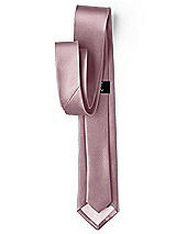 Side View Thumbnail - Dusty Rose Yarn-Dyed Modern Tie by After Six