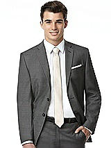 Alt View 4 Thumbnail - Ivory Yarn-Dyed Modern Tie by After Six