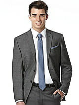 Alt View 4 Thumbnail - Larkspur Blue Yarn-Dyed Modern Tie by After Six