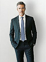 Front View Thumbnail - Larkspur Blue Yarn-Dyed Modern Tie by After Six