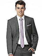 Alt View 4 Thumbnail - Lilac Haze Yarn-Dyed Modern Tie by After Six