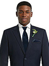 Alt View 3 Thumbnail - Midnight Navy Yarn-Dyed Modern Tie by After Six