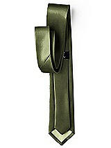 Side View Thumbnail - Olive Green Yarn-Dyed Modern Tie by After Six