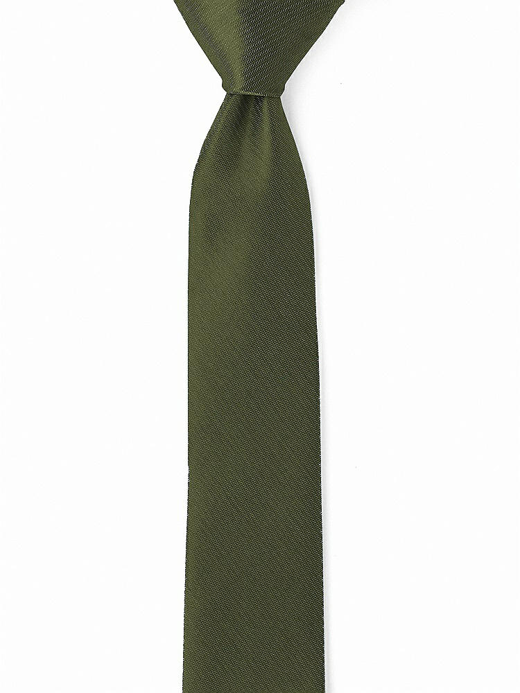 Back View - Olive Green Yarn-Dyed Modern Tie by After Six