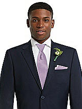 Alt View 3 Thumbnail - Pale Purple Yarn-Dyed Modern Tie by After Six