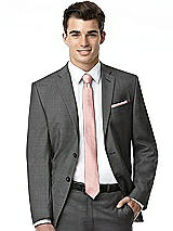 Alt View 4 Thumbnail - Rose Yarn-Dyed Modern Tie by After Six