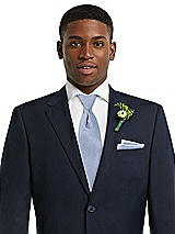 Alt View 3 Thumbnail - Sky Blue Yarn-Dyed Modern Tie by After Six