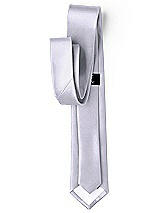 Side View Thumbnail - Silver Dove Yarn-Dyed Modern Tie by After Six