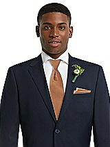 Alt View 3 Thumbnail - Toffee Yarn-Dyed Modern Tie by After Six