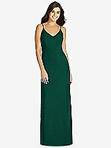 Front View Thumbnail - Hunter Green Fishtail Skirt Stretch Maxi Dress