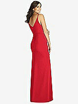 Rear View Thumbnail - Parisian Red Fishtail Skirt Stretch Maxi Dress