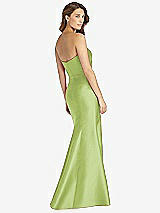 Rear View Thumbnail - Mojito Strapless Draped Bodice Trumpet Gown 