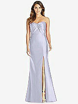 Front View Thumbnail - Silver Dove Strapless Draped Bodice Trumpet Gown 