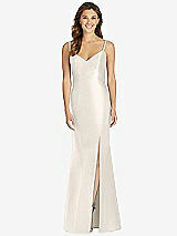 Front View Thumbnail - Ivory Maxi Length Spaghetti Strap Mermaid Dress