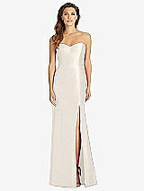 Front View Thumbnail - Ivory Full-length Strapless Sweetheart Neckline Dress