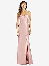 Front View Thumbnail - Rose Full-length Strapless Sweetheart Neckline Dress