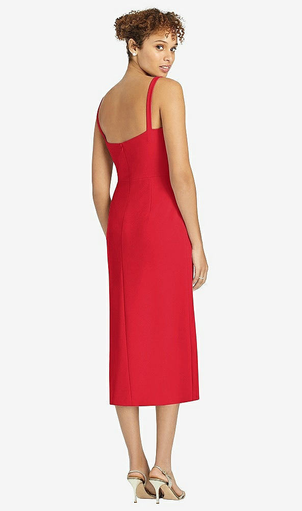 Back View - Parisian Red After Six Bridesmaid Dress 6804