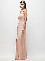 Side View Thumbnail - Cameo Tie-Shoulder Chiffon Maxi Dress with Front Slit