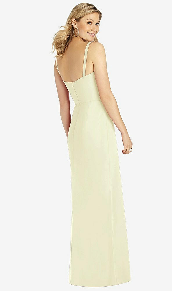 Back View - Butter Yellow After Six Bridesmaid Dress 6811