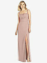 Front View Thumbnail - Neu Nude After Six Bridesmaid Dress 6811