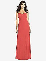 Front View Thumbnail - Perfect Coral Sweetheart Strapless Mermaid Dress