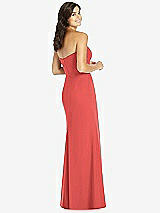 Rear View Thumbnail - Perfect Coral Sweetheart Strapless Mermaid Dress