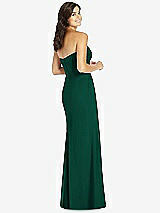 Rear View Thumbnail - Hunter Green Sweetheart Strapless Mermaid Dress