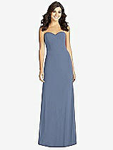 Front View Thumbnail - Larkspur Blue Sweetheart Strapless Mermaid Dress