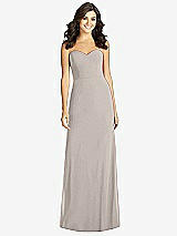 Front View Thumbnail - Taupe Sweetheart Strapless Mermaid Dress