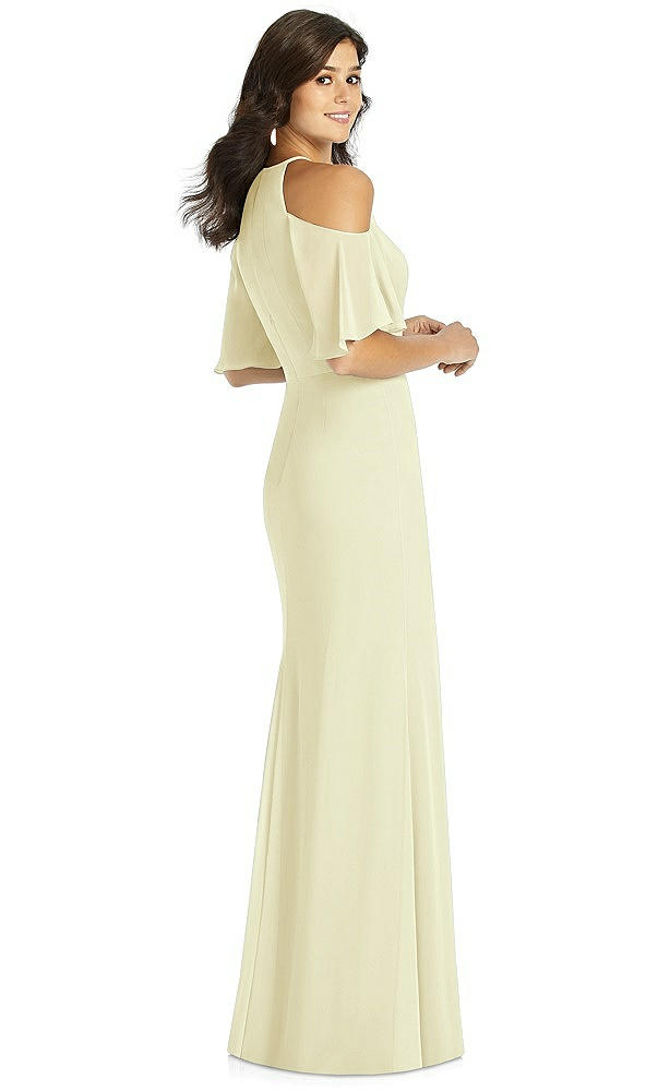 Back View - Butter Yellow Thread Bridesmaid Style Dakota