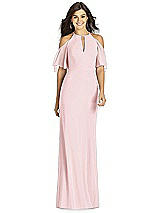 Front View Thumbnail - Ballet Pink Thread Bridesmaid Style Dakota