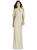 Front View Thumbnail - Champagne Thread Bridesmaid Style Dakota