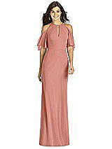 Front View Thumbnail - Desert Rose Thread Bridesmaid Style Dakota