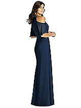 Rear View Thumbnail - Midnight Navy Thread Bridesmaid Style Dakota
