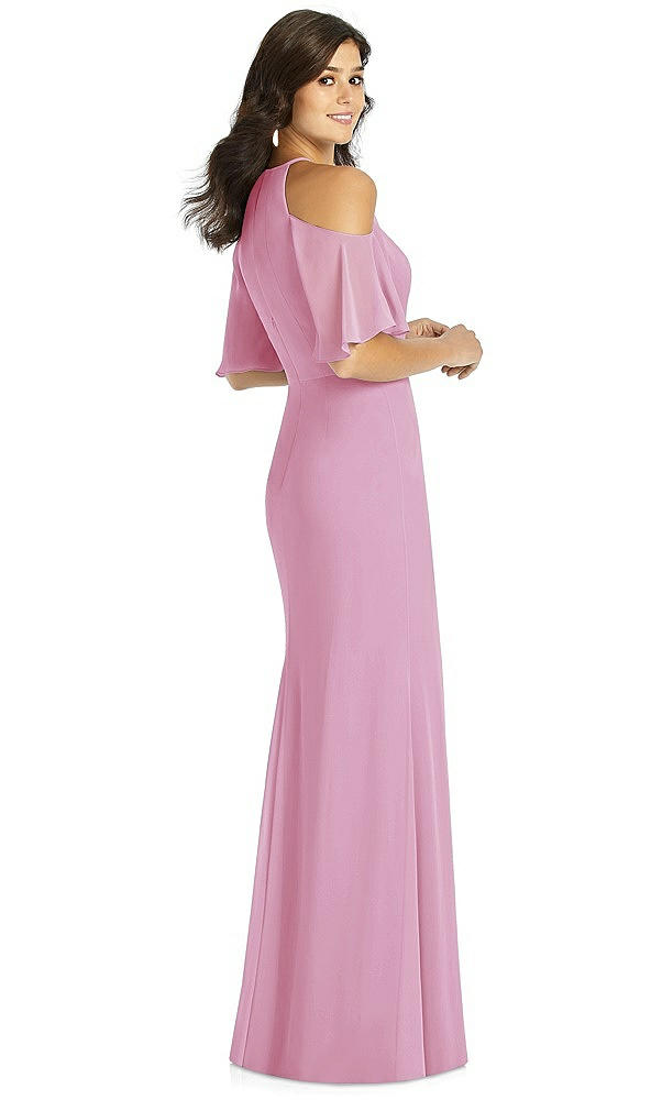 Back View - Powder Pink Thread Bridesmaid Style Dakota