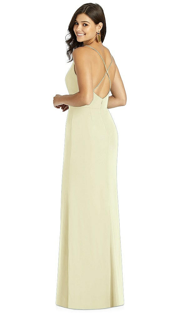 Back View - Butter Yellow Thread Bridesmaid Style Cora