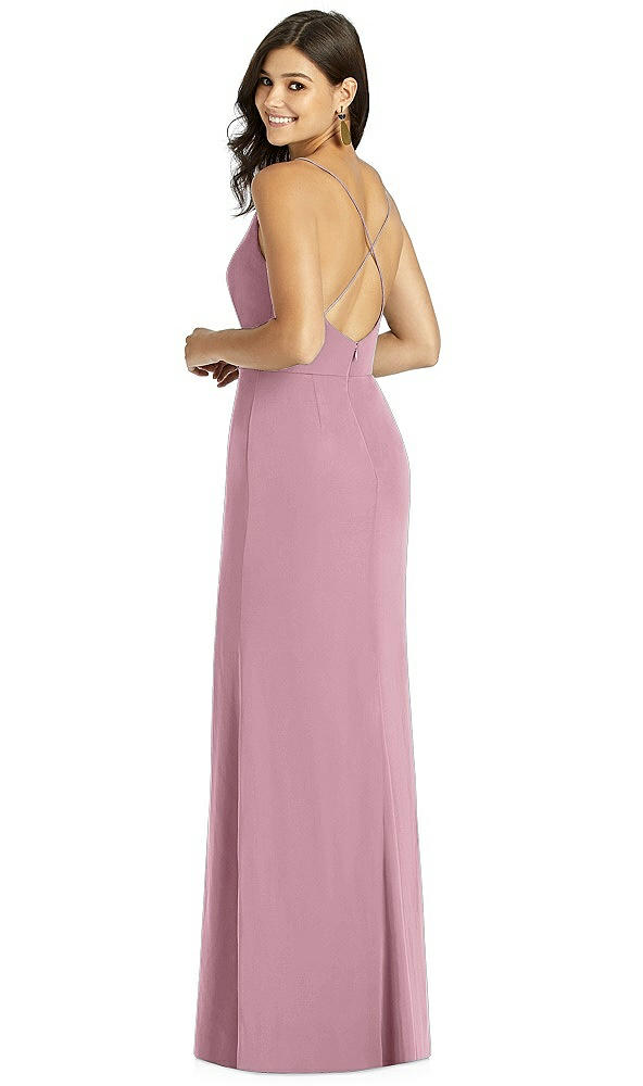 Back View - Dusty Pink Thread Bridesmaid Style Cora