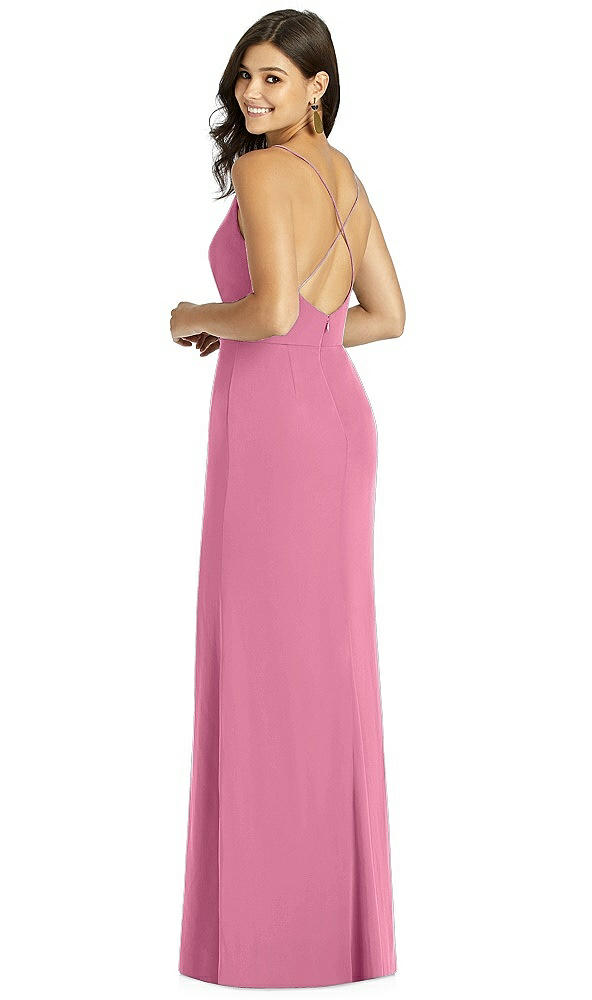 Back View - Orchid Pink Thread Bridesmaid Style Cora