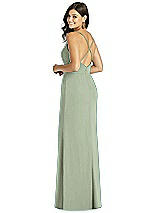 Rear View Thumbnail - Sage Thread Bridesmaid Style Cora