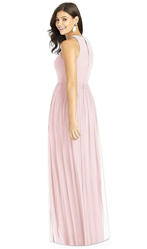 Back View - Ballet Pink Thread Bridesmaid Style Kailyn