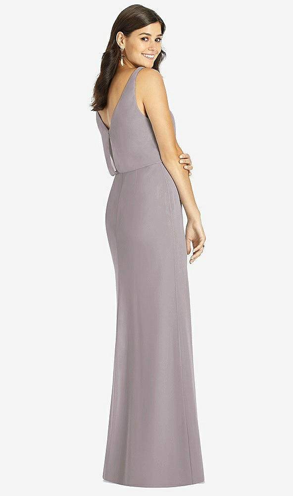 Back View - Cashmere Gray Thread Bridesmaid Style Ines