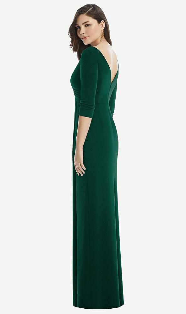 Back View - Hunter Green After Six Bridesmaid Dress 6813