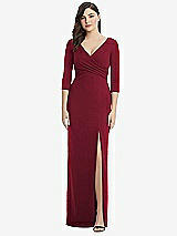 Front View Thumbnail - Burgundy After Six Bridesmaid Dress 6814