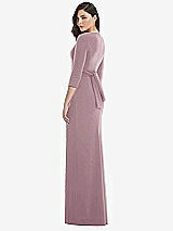 Rear View Thumbnail - Dusty Rose After Six Bridesmaid Dress 6814