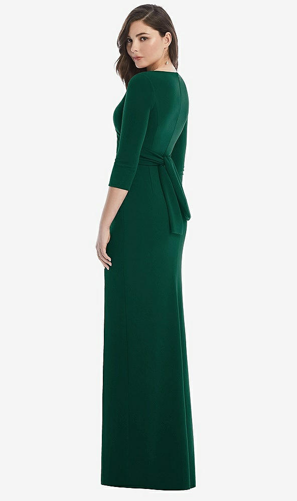 Back View - Hunter Green After Six Bridesmaid Dress 6814