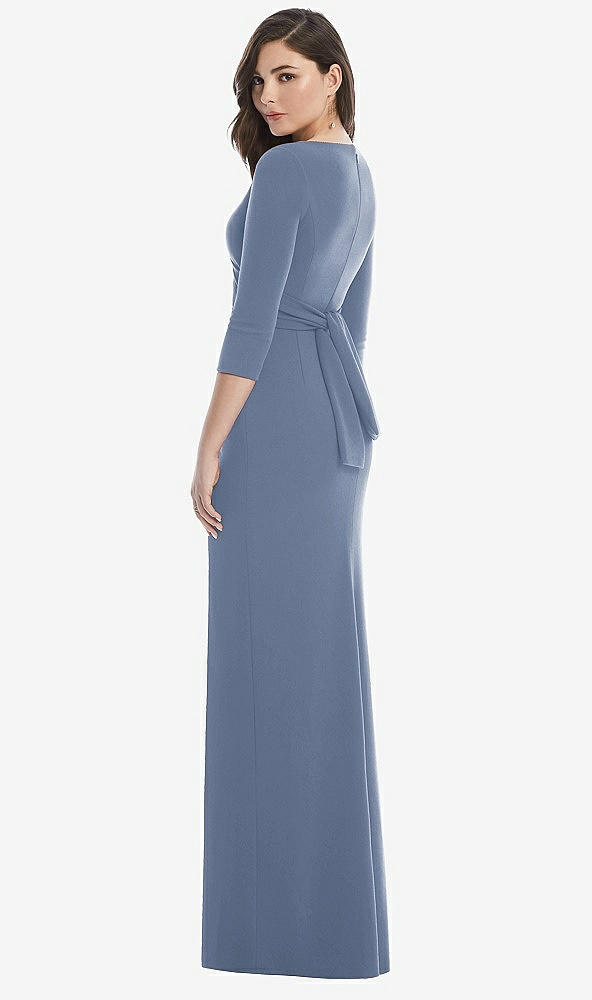 Back View - Larkspur Blue After Six Bridesmaid Dress 6814