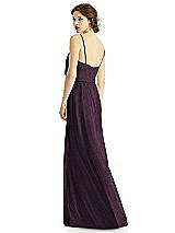 Rear View Thumbnail - Aubergine Silver After Six Shimmer Bridesmaid Dress 1505LS