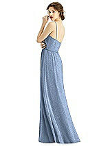 Rear View Thumbnail - Cloudy Silver After Six Shimmer Bridesmaid Dress 1506LS