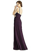 Rear View Thumbnail - Aubergine Silver After Six Shimmer Bridesmaid Dress 1506LS